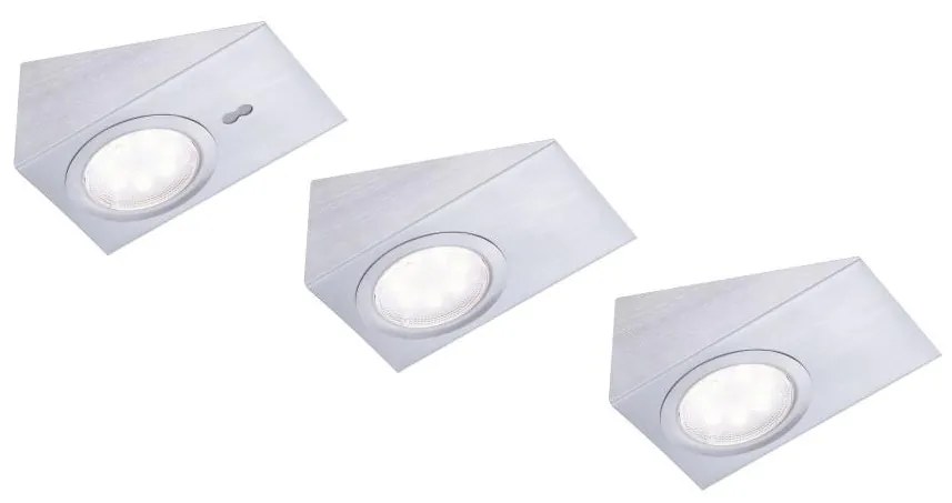 Leuchten Direkt 84111-55-3 - К-кт 3бр. LED лампи за мебели THEO LED/3,6W/230V