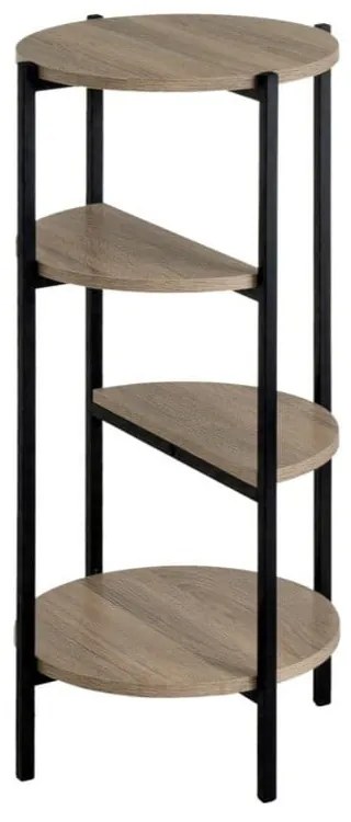 Черен и естествен стелаж от декор от дъб 40x80 cm – Casa Selección