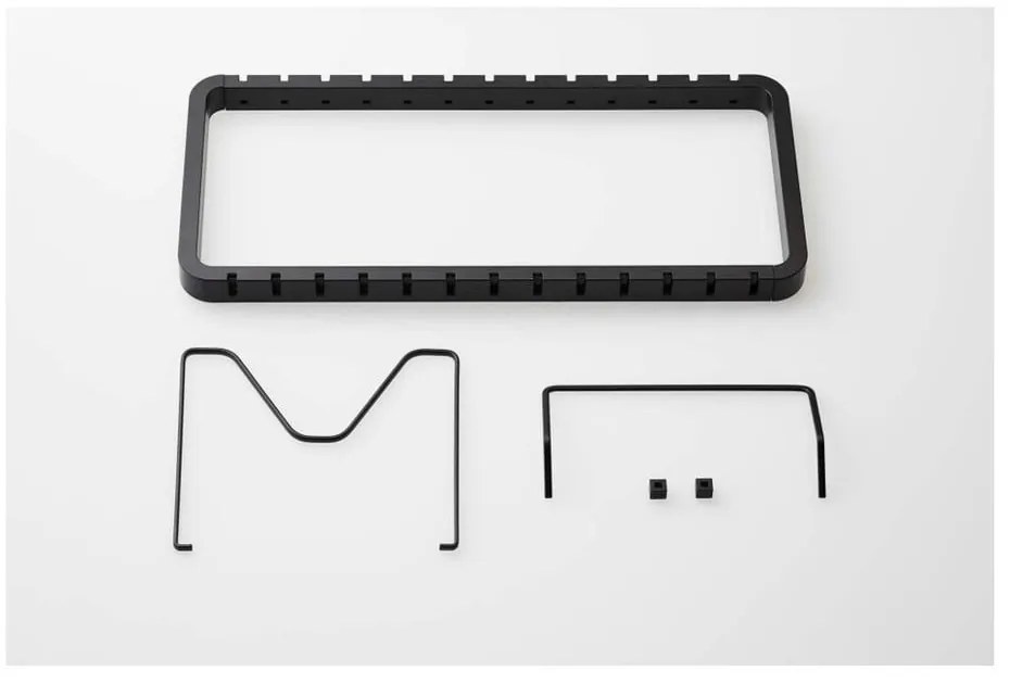 Черна регулируема стойка за капаци и тигани Tower - YAMAZAKI