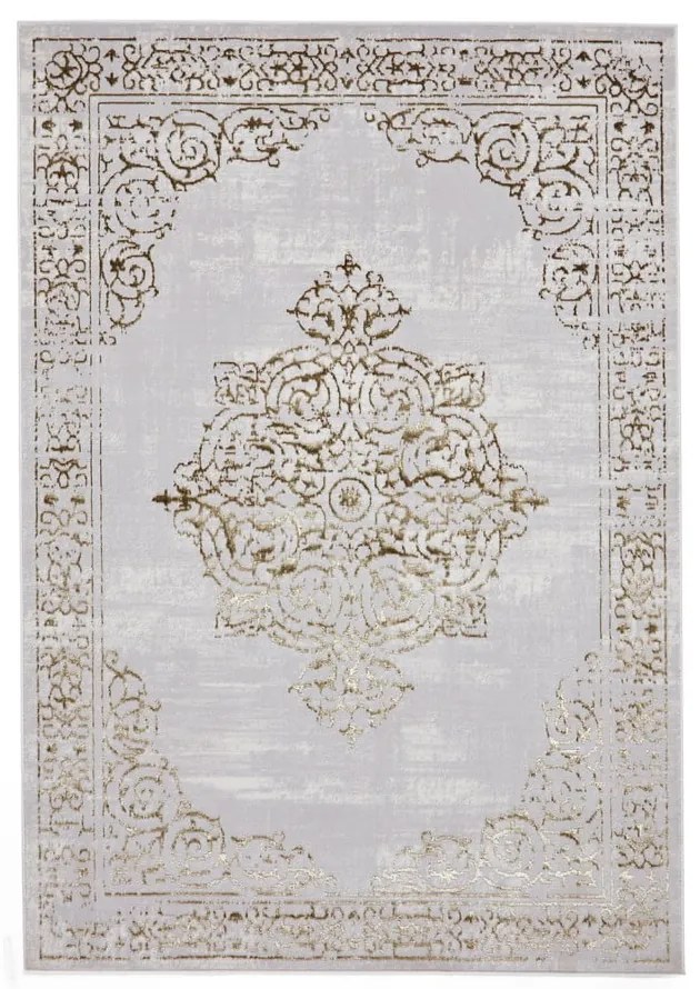 Kилим в светлосиво и златисто 120x170 cm Artemis – Think Rugs