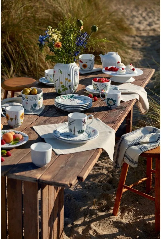 Бяла десертна порцеланова чиния ø 22 cm Hammershøi Summer – Kähler Design