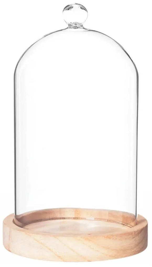 Ваза atmosphera Cloche, Дърво, 19 cm