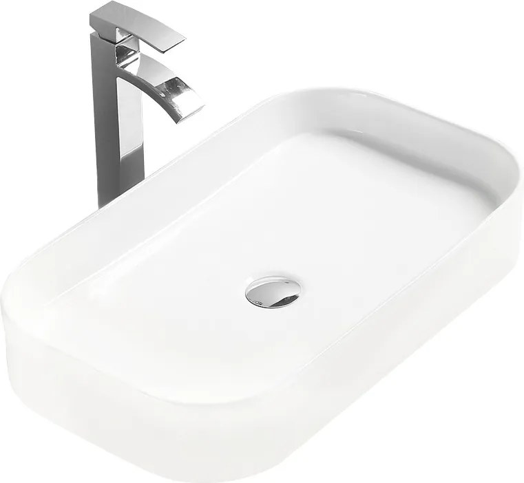 Mexen Alessia мивка за монтаж върху плот 75 x 38 cm, бяла - 21577500