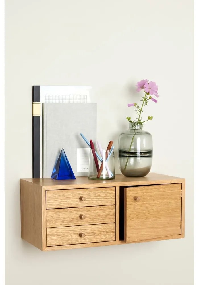 Висящо шкафче от декор от дъб естествено 50x20 cm Piccolo – Hübsch