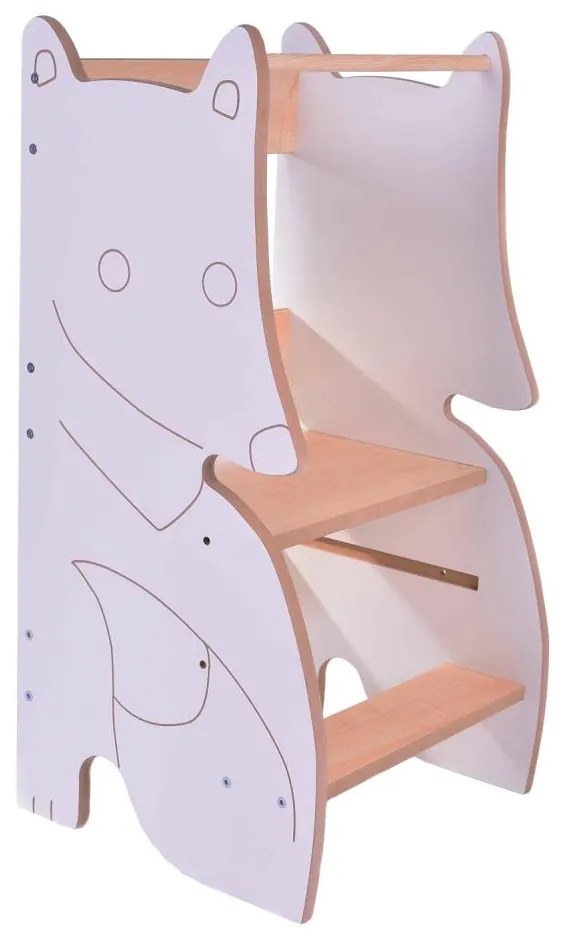 Обучителна кула FOX бяла/клен