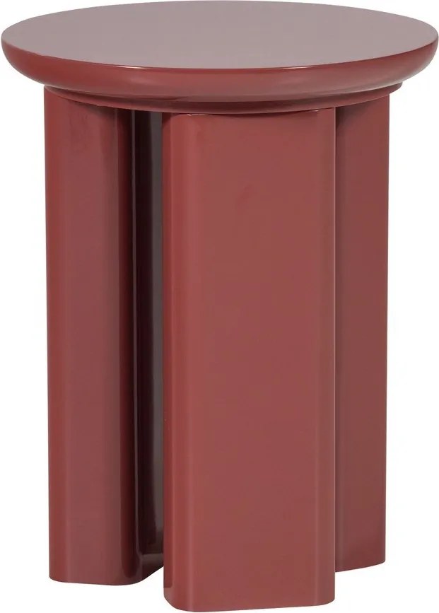 Гланцова кръгла странична масичка ø 40 cm Orivo – WOOOD