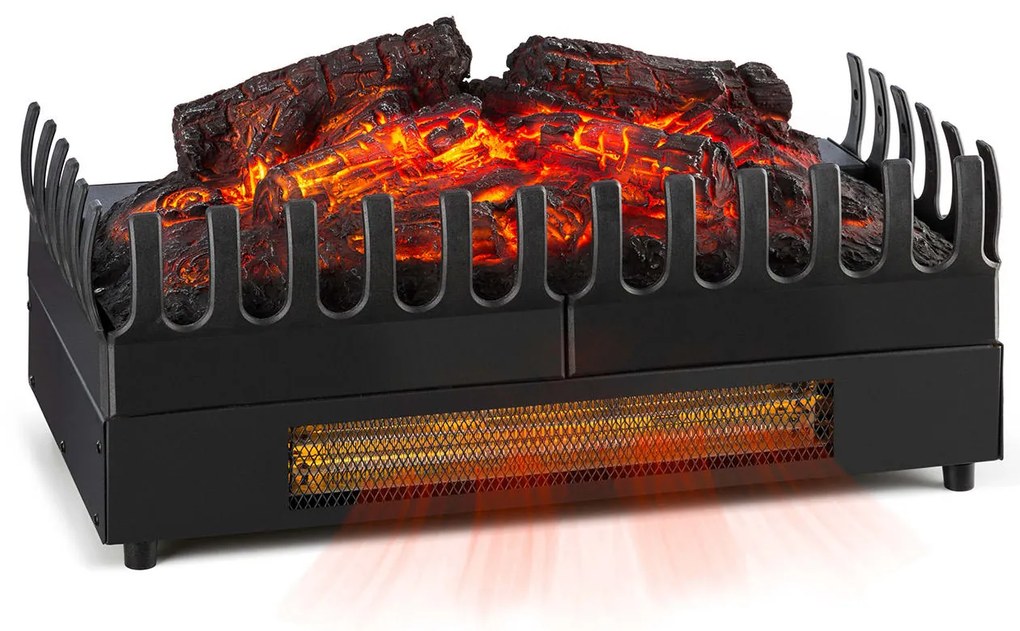 Klarstein Kamini FX електрическа камина, камина, 1000 / 2000W 2W LED, черна