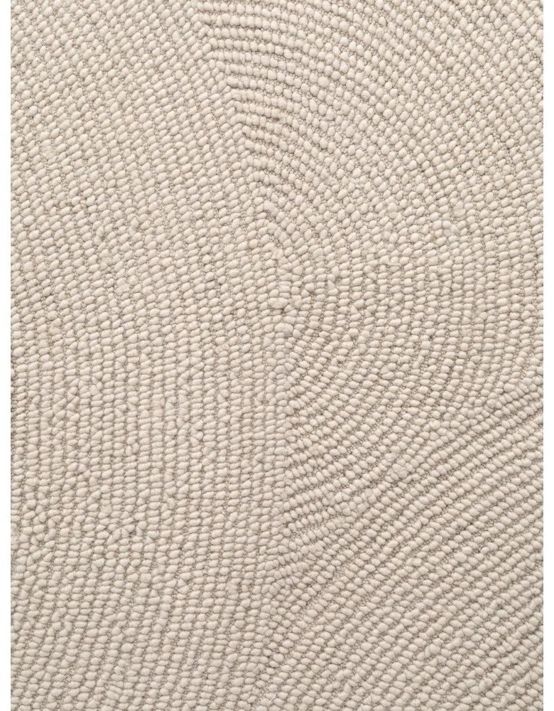 Ръчно изработена вълнена пътека в светло естествен цвят 80x300 cm Eleni Natural White – Hanse Home