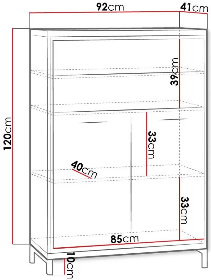 Бюфет Mediolan AT06-Natural Special-With foot