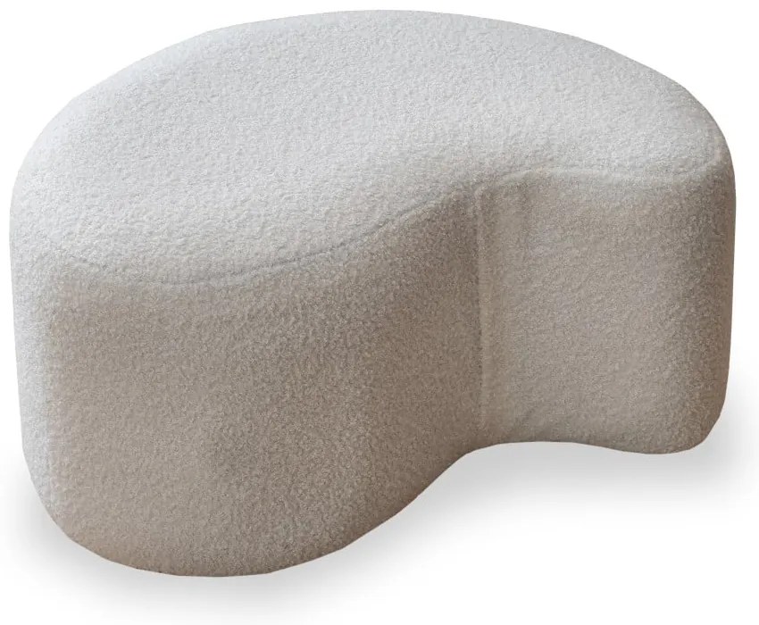 Бяла табуретка от плат букле Miuf - Miuform