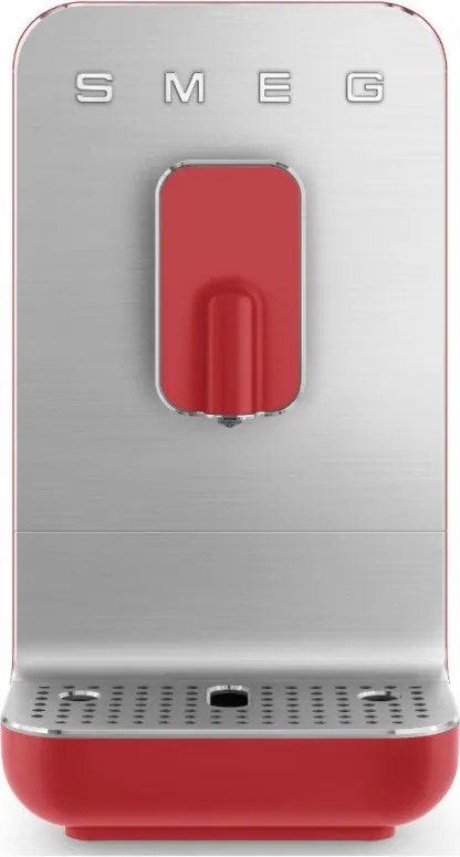 Еспресо машина SMEG Collezione BCC01RDMEU, 1350 W, 19 bar, 1.4 л, 8 функции, Вградена мелачка, Червен