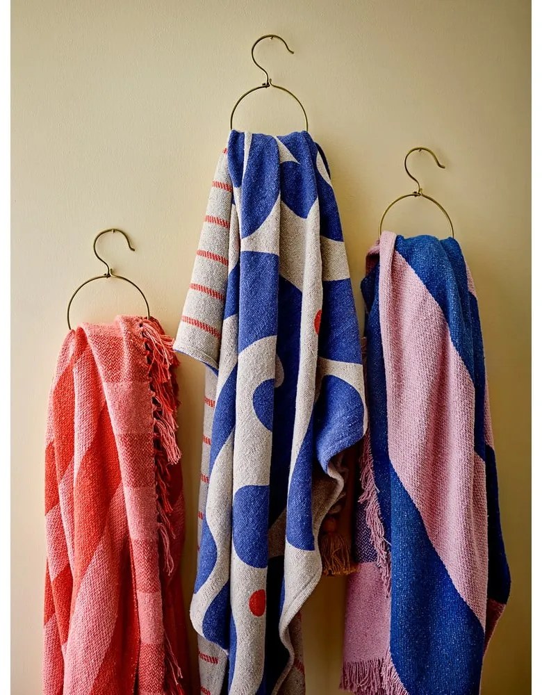 Одеяло в син и розов цвят 130x160 cm Cadeo – Bloomingville