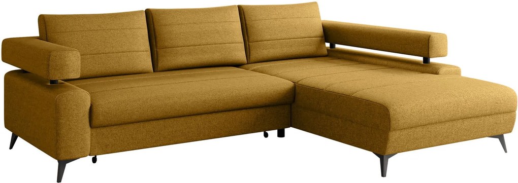 Ъглов диван Rosa-Горчица-Дясно