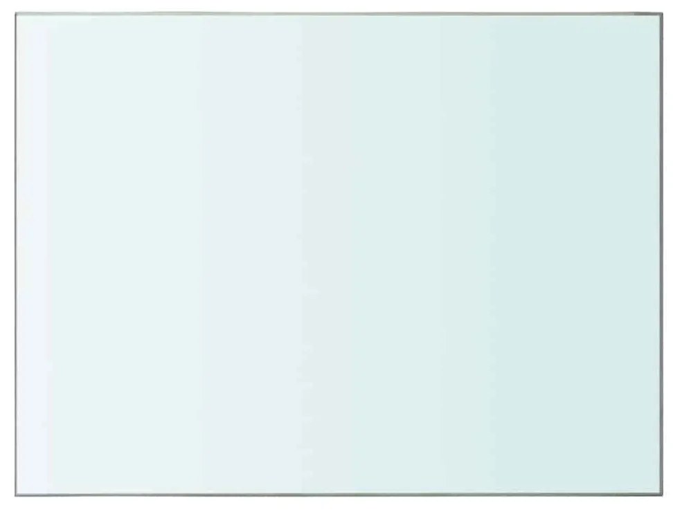 243816 vidaXL Плоча за рафт, прозрачно стъкло, 40 x 30 см