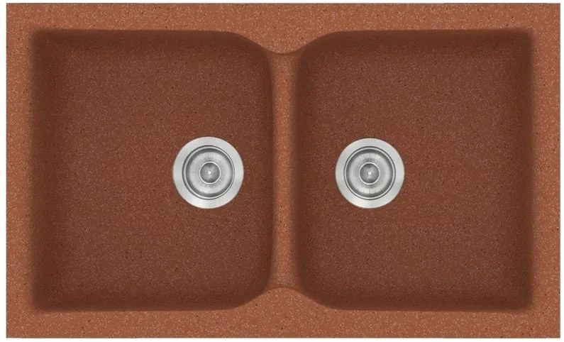 Мивка Sanitec 340-Granite Terracotta