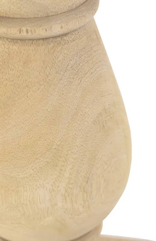 Ръстична настолна лампа без абажур естествено дърво - Catnip