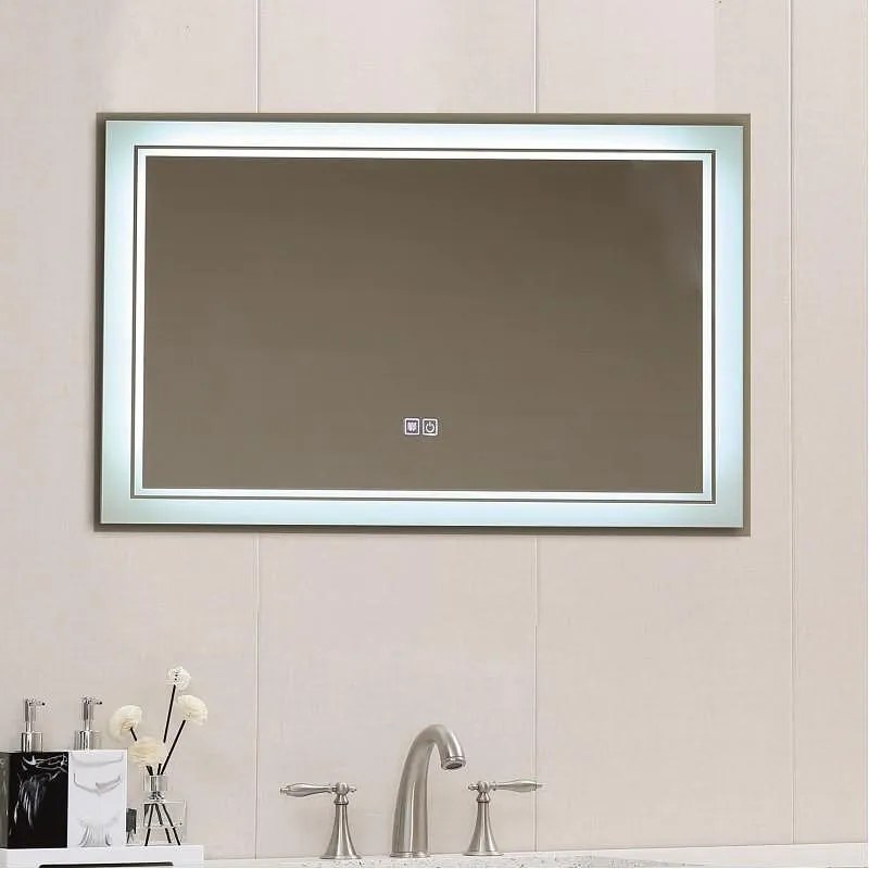 LED огледало с нагревател ICL 1815, Inter Ceramic, 80x60см