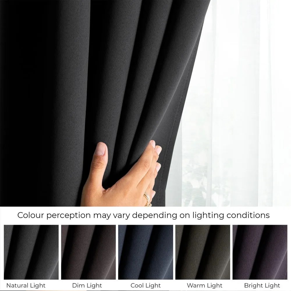 Черно dimout перде 140x245 cm Kierra – Restilo