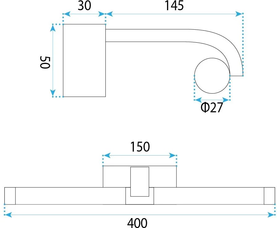 Stenen LED aplik za banya APP1881-1W 40cm CHROME