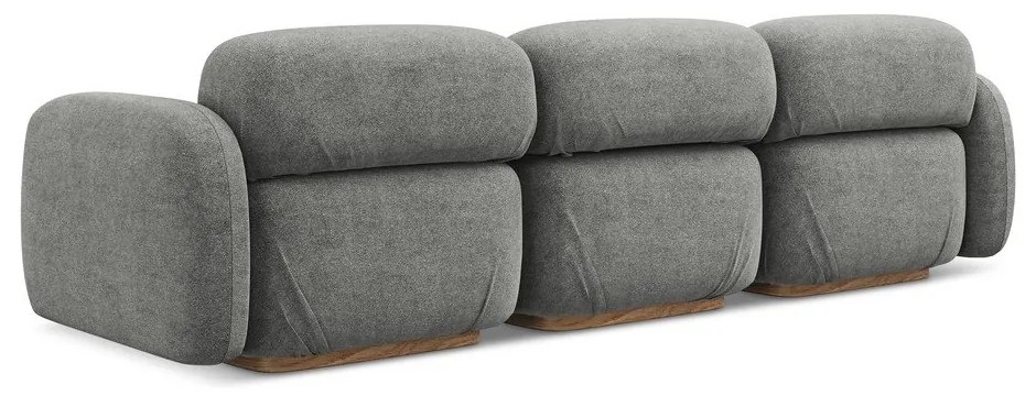 Сив модулен диван от букле 270 cm Ailani – Makamii