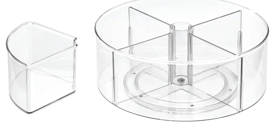 Кръгла прозрачна кутия за съхранение iDesign The Home Edit, ⌀ 29 cm - iDesign/The Home Edit