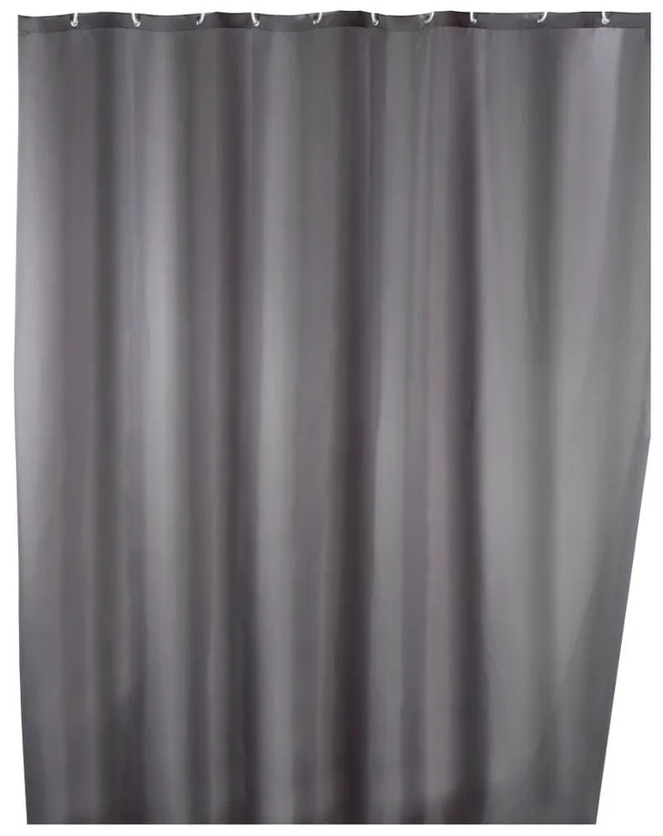 Сива завеса за душ с покритие против мухъл , 180 x 200 cm - Wenko