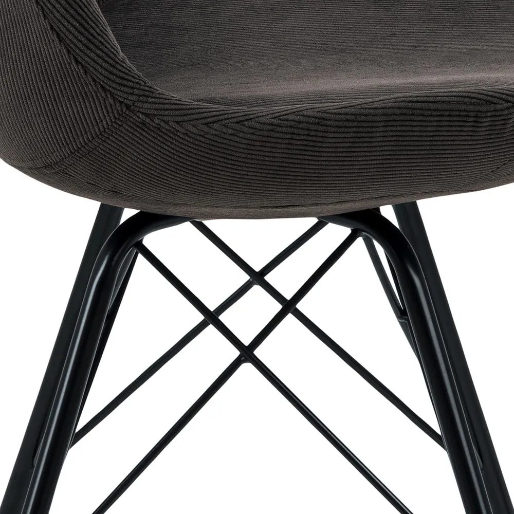 Тъмно сив трапезен стол Eris - Actona