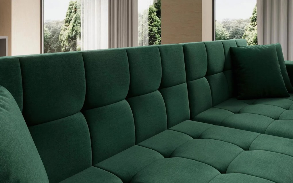 Ъглов диван Gessola-Left-Green