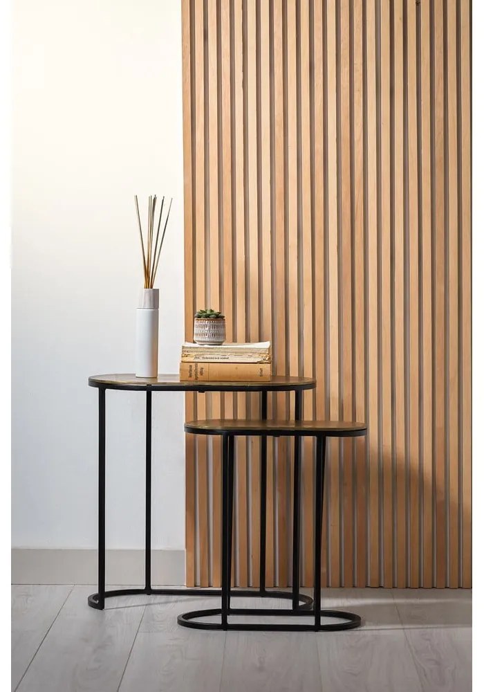 Метални странични масички в комплект от 2 бр. 26x53 cm Bocov – Light &amp; Living