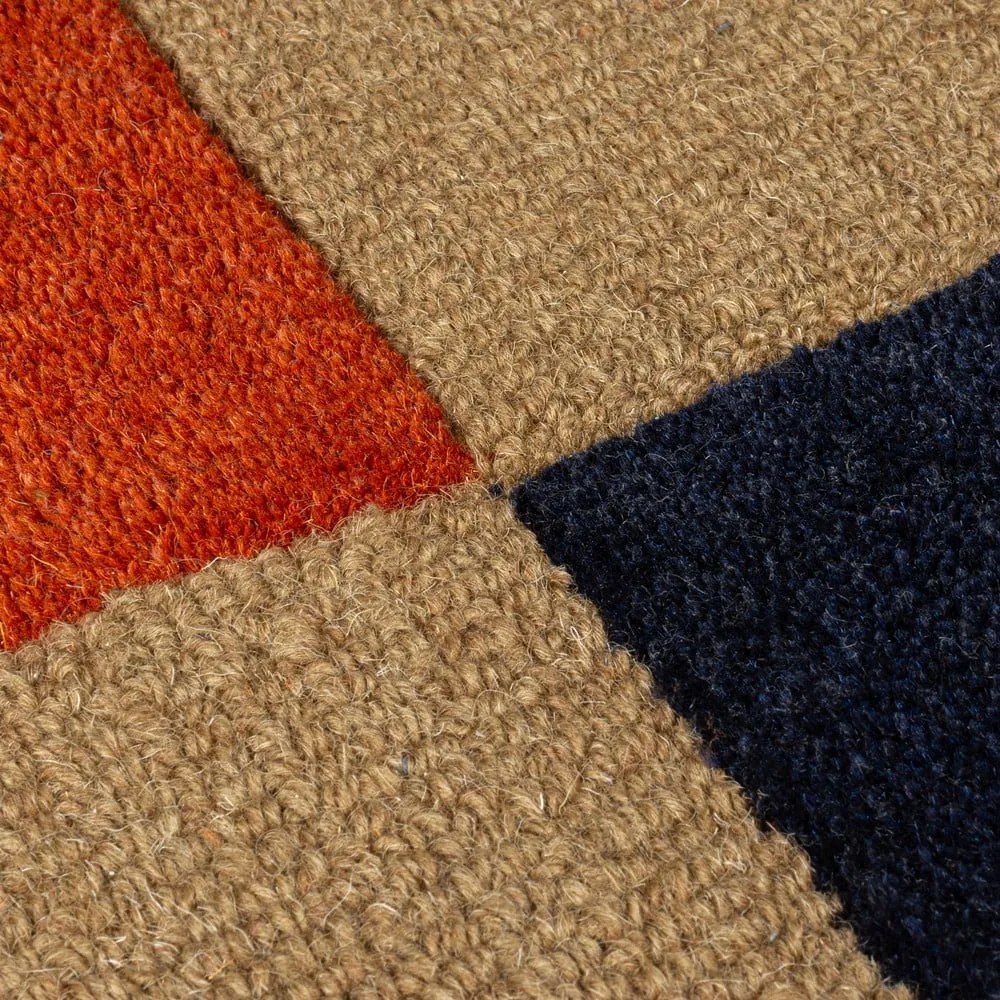 Теракотен ръчно изработен вълнен килим 200x290 cm Mia Arch – Flair Rugs