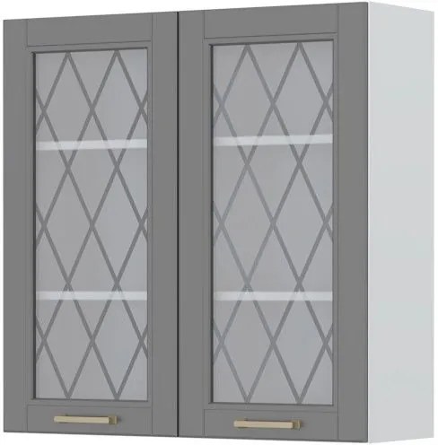 Висящ шкаф Tahoma V9-90-2KS with Витрина-Graphite