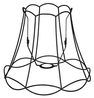 Метален абажур черен 30/26 - Granny Frame