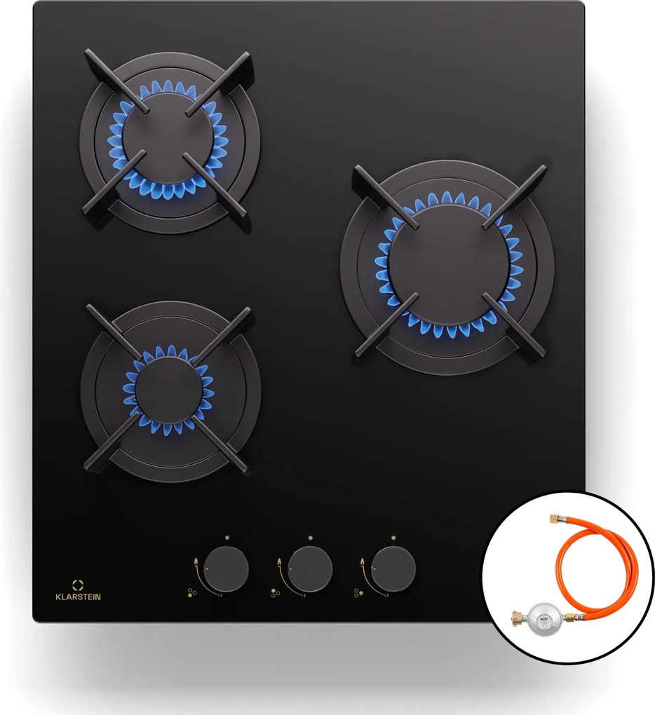 Klarstein Goldflame, газов котлон, 3 месингови горелки, неръждаема стомана