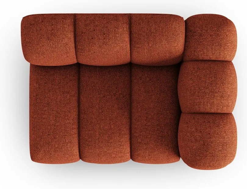 Модулен диван в тухлен цвят (десен ъгъл) Lupine – Micadoni Home