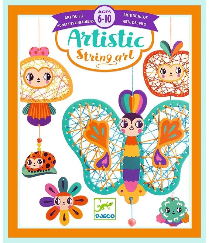 Djeco - Направи висящи декорации с плетеници градина DJ09436