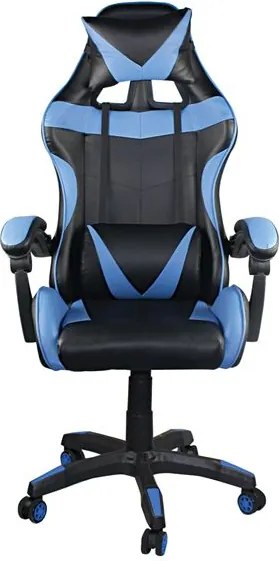 Гейминг стол Pu BF7850-Черен-синьо