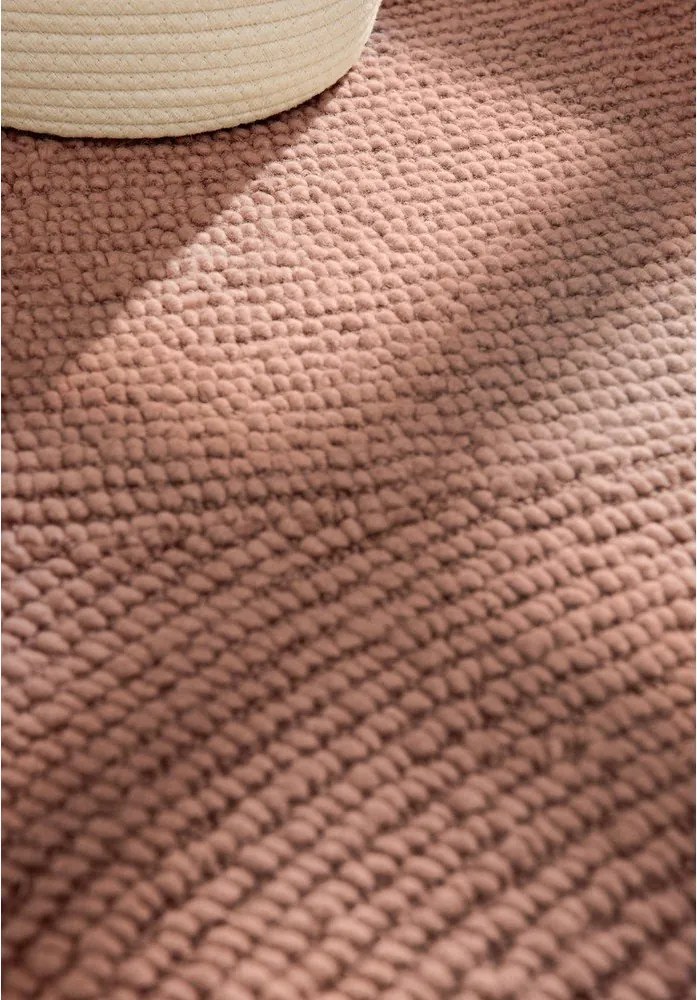 Теракотен ръчно изработен вълнен килим 200x300 cm Calmio – Hanse Home