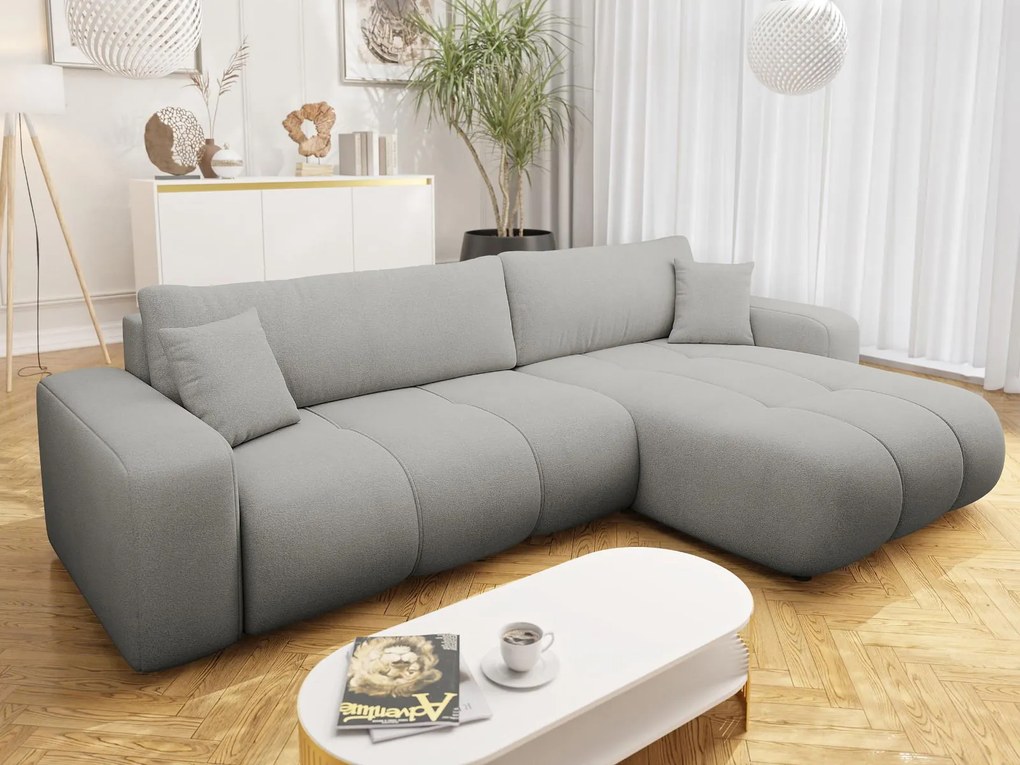 Ъглов диван Furyn L Maxi-Сив