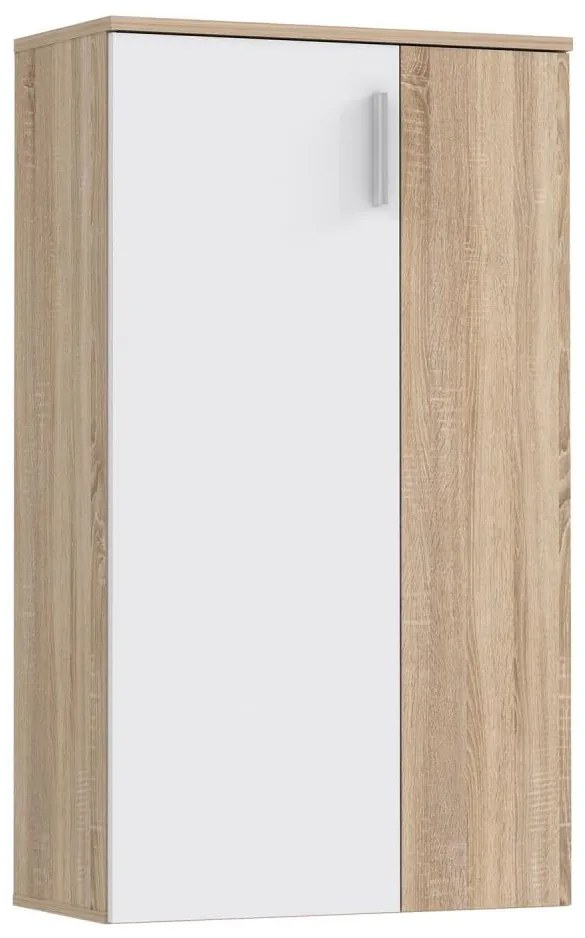 Шкаф за обувки ETON дъб сонома/бял