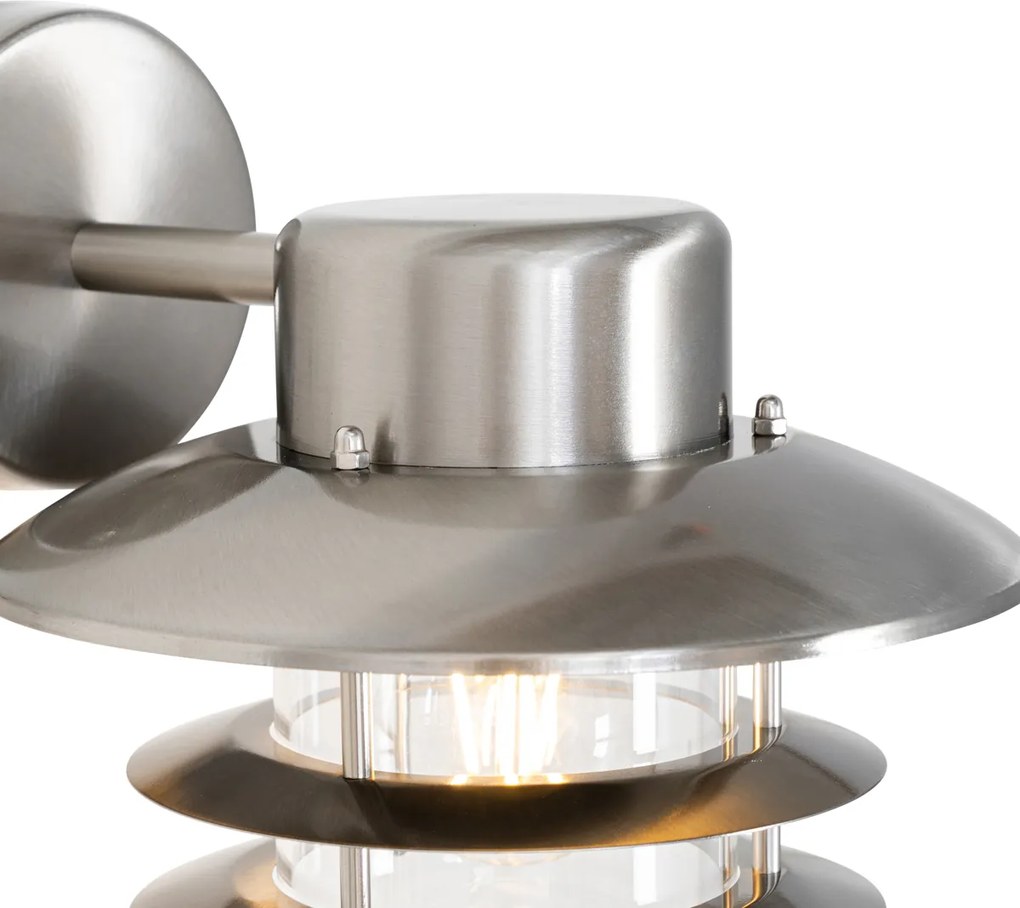 Индустриален стенен аплик стомана IP44 - Shell