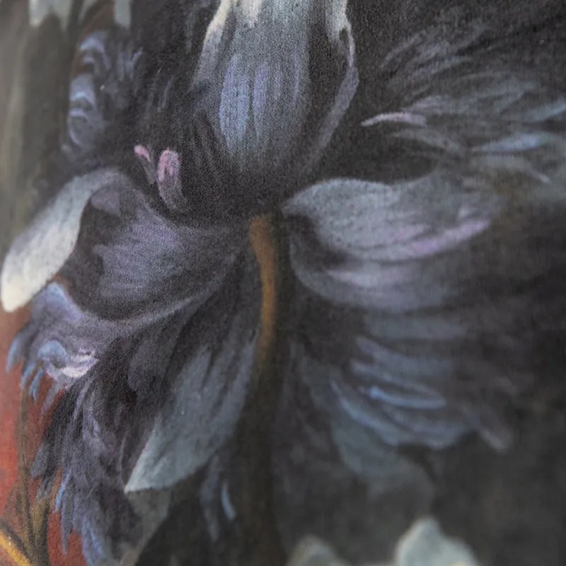 Кадифен абажур с флорален дизайн 35/35/20 златен интериор