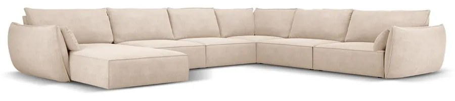 Бежов ъглов диван (десен ъгъл) Vanda - Mazzini Sofas