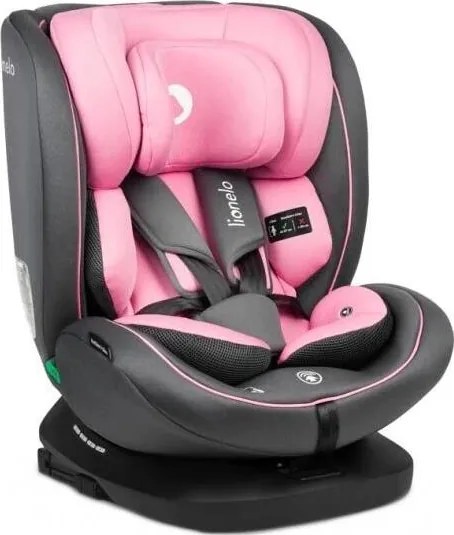Lionelo - Автокресло BASTIAAN i-Size 40-150 cm сиво/розово