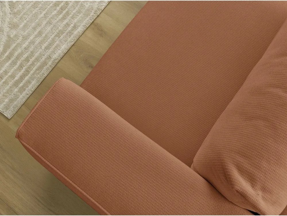 Оранжев сгъваем/с място за съхранение диван 265 cm Ezechiel – Bobochic Paris