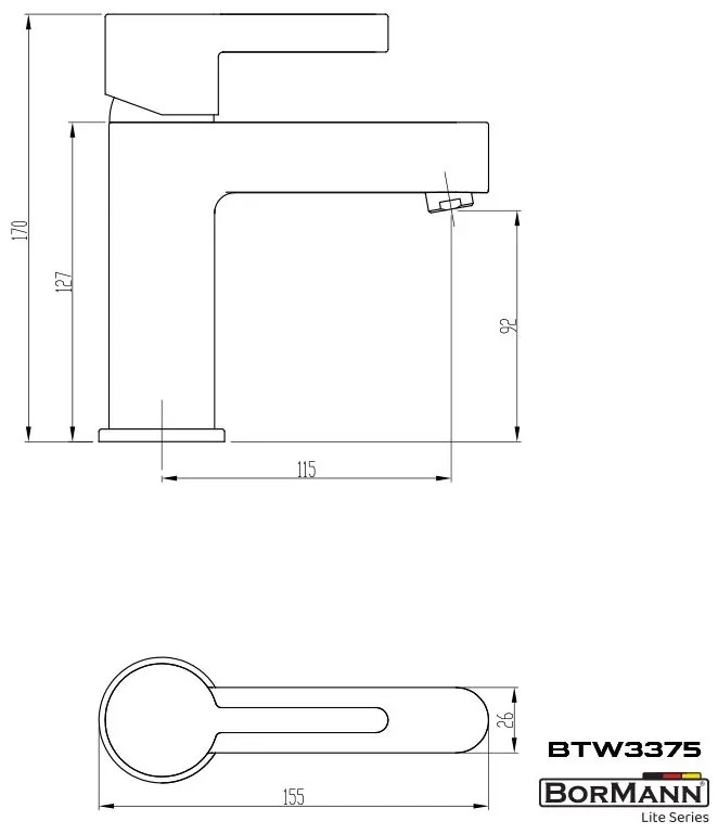 Кран за мивка Violet BTW3375