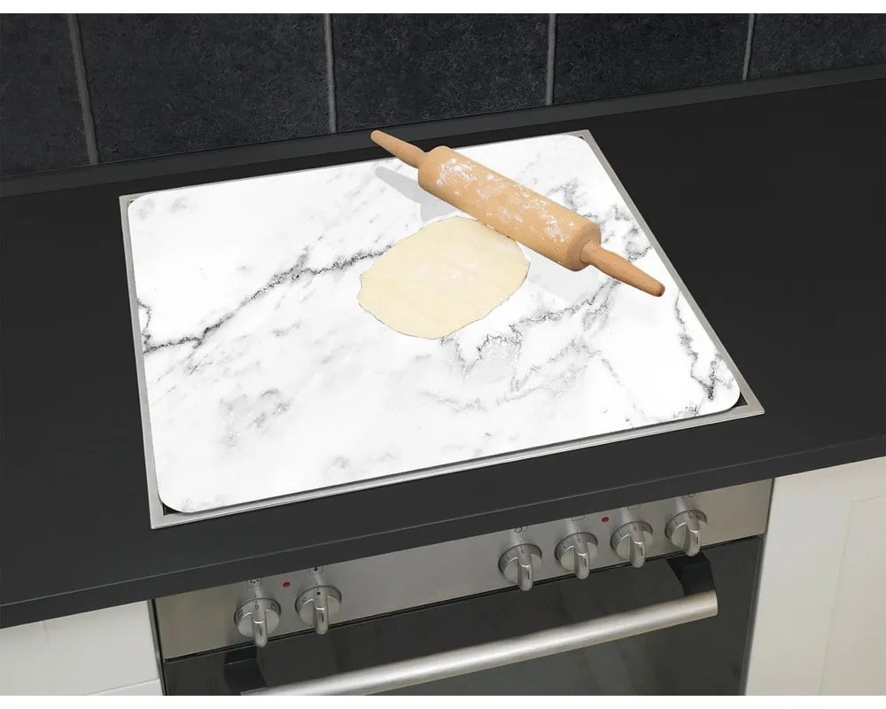Стенно покритие за печка от закалено стъкло 50x56 cm Marble – Wenko