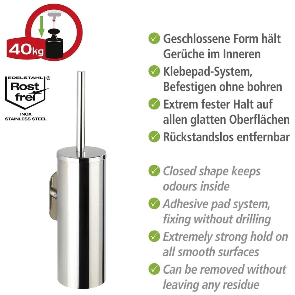 Самозадържаща се четка за тоалетна от неръждаема стомана Orea - Wenko