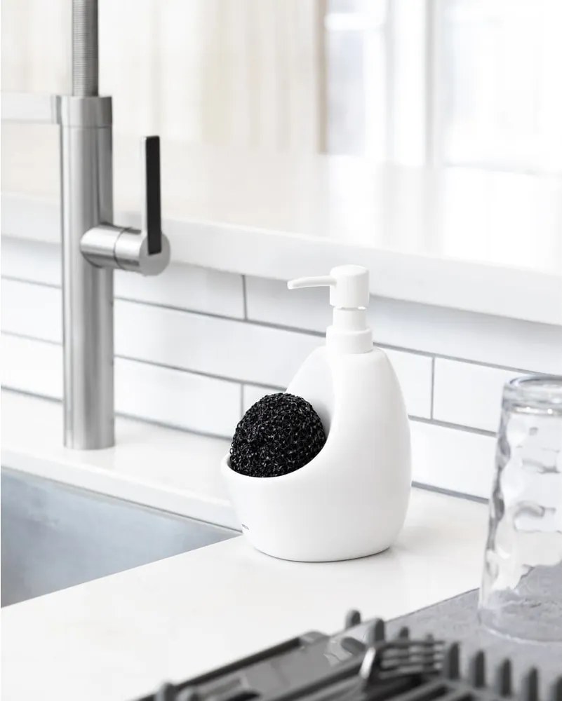 Бял керамичен диспенсер за сапун 590 ml Joey – Umbra