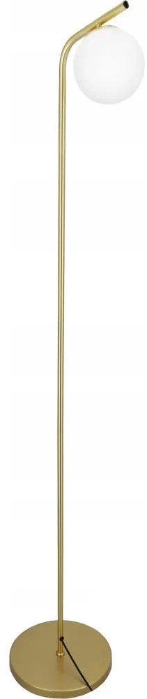 Подова лампа 1xE27/40W/230V златна/бяла