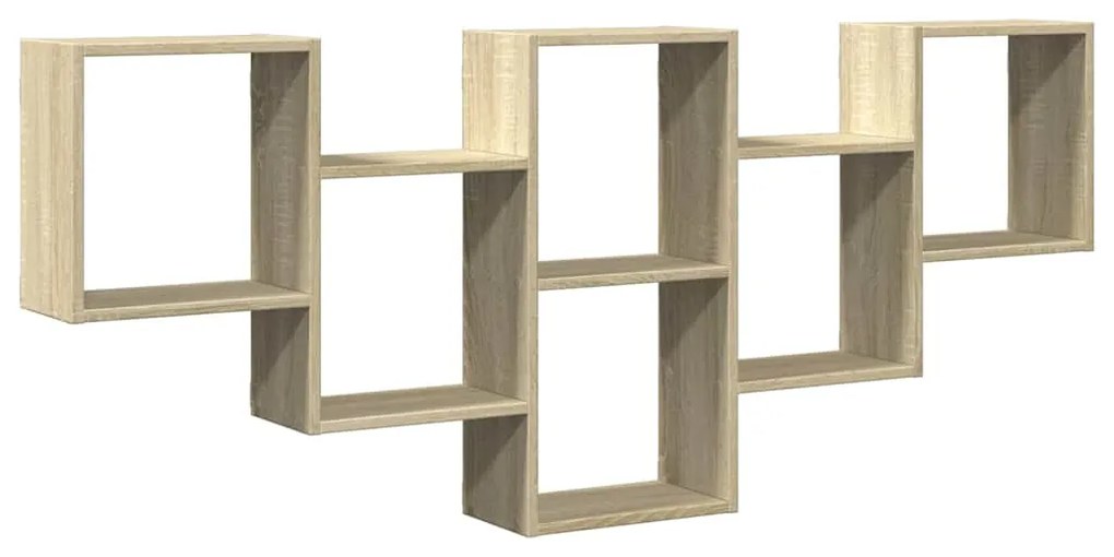 853301 vidaXL Стенен рафт, дъб сонома, 159x18x66 см, инженерно дърво